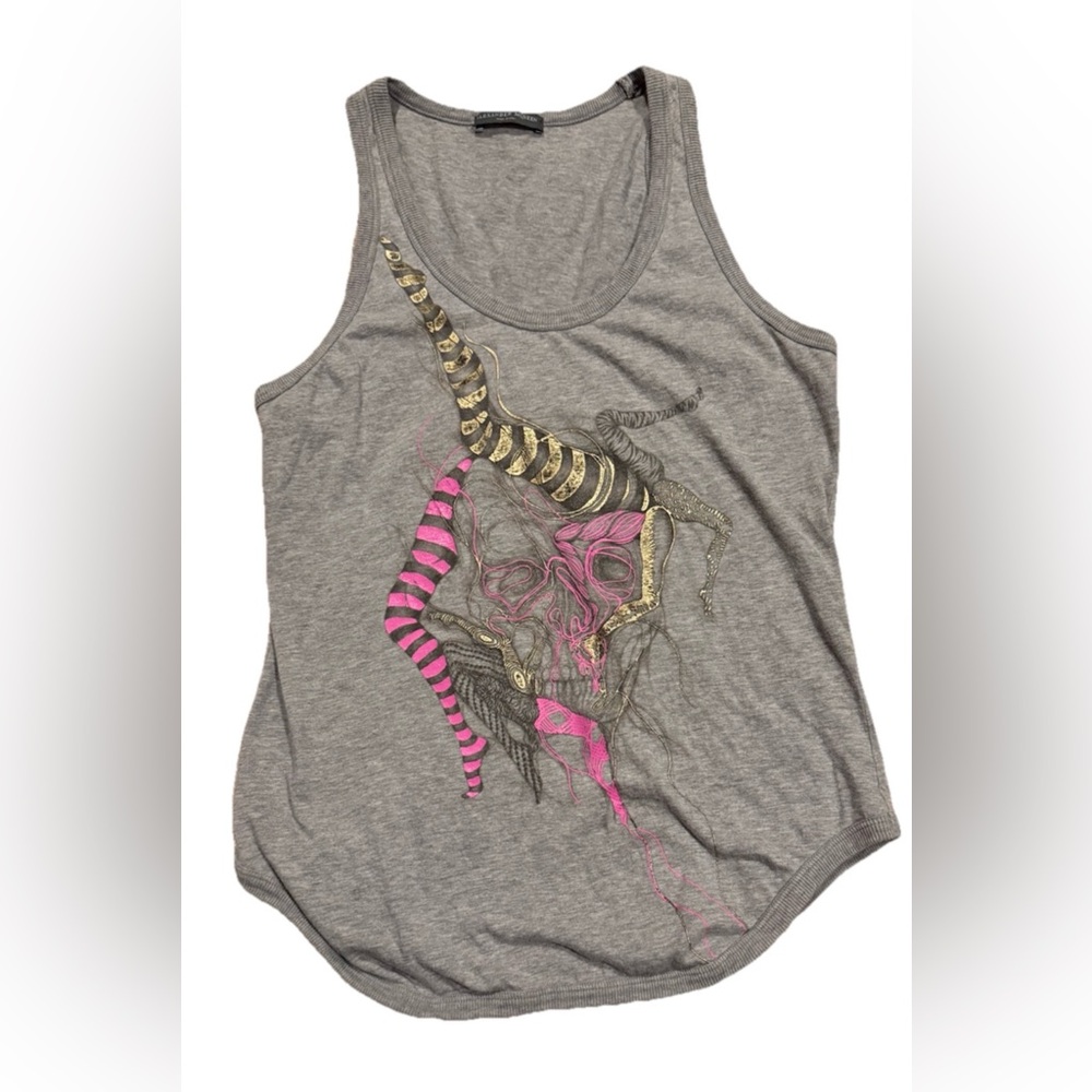 Alexander McQueen 2008 Skull Print Tank Top